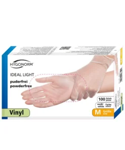 Виниловые неопудренные перчатки Ideal Light 100шт