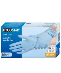 XS-Нитриловые перчатки Hygostar Safe Light синие