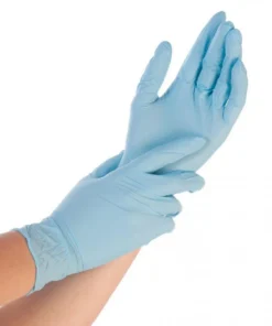 Alternative view of XS-Нитриловые перчатки Hygostar Safe Light синие