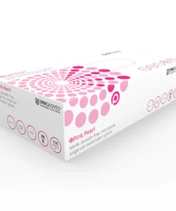 — M — Unigloves перчатки нитриловые — Pink Pearl - 100 шт