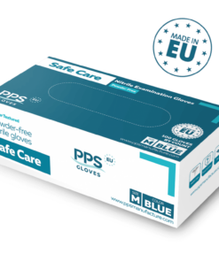 Alternative view of Nitriilkindad  Safe Care sinised  XS,S,M,L,XL