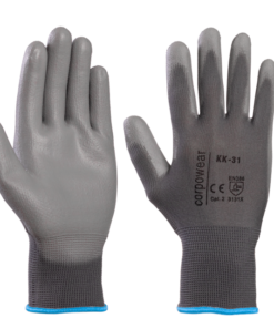 Polüesterkindad PU-kate peopesas KK31 hall