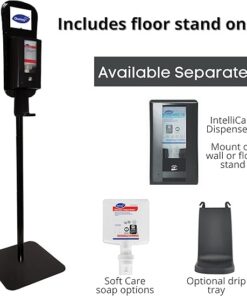 Diversey IntelliCare ainult põrandaalus, hübriiddosaatori jaoks, kaks kõrguse reguleerimisvõimalust täiskasvanutele või lastele koos kinnitatava sideplaadiga, must, 1 tk